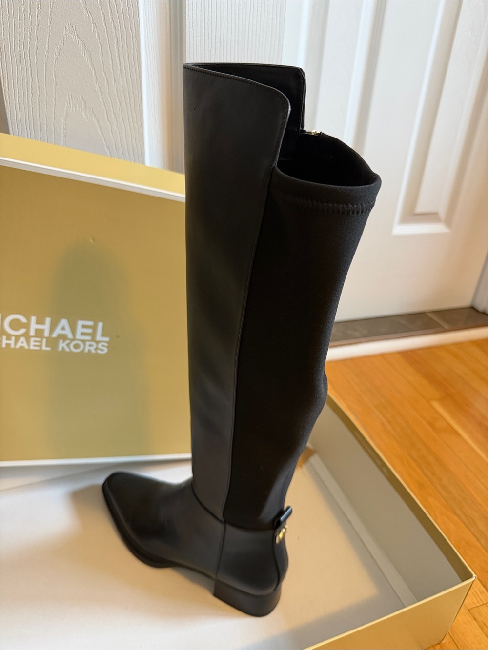Michael Kors Black Over-the-Knee Zip Boots Size 8 - Picture 4 of 5